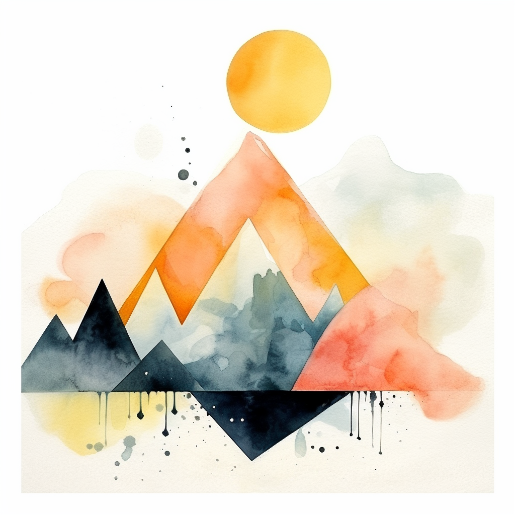 Stunning Abstract Adventure Watercolour Art