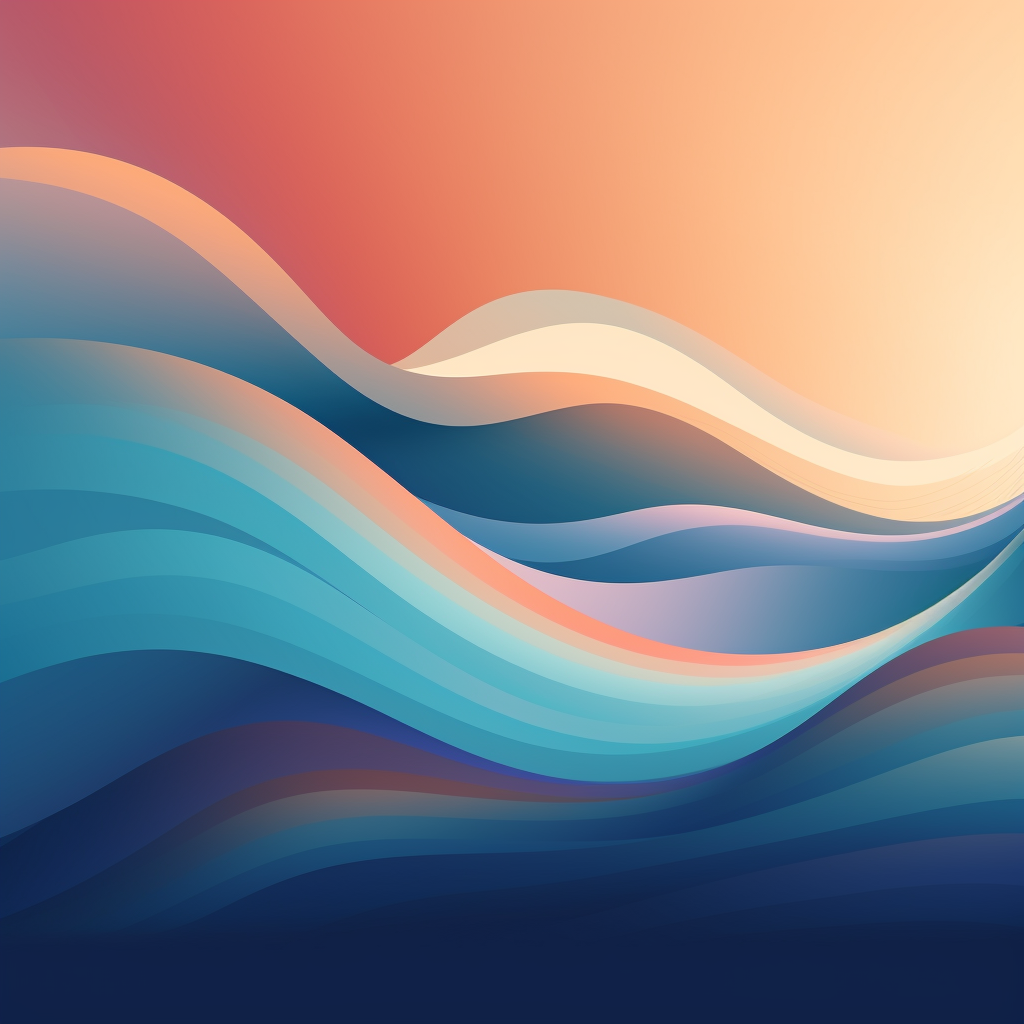 Colorful abstract wave background illustration