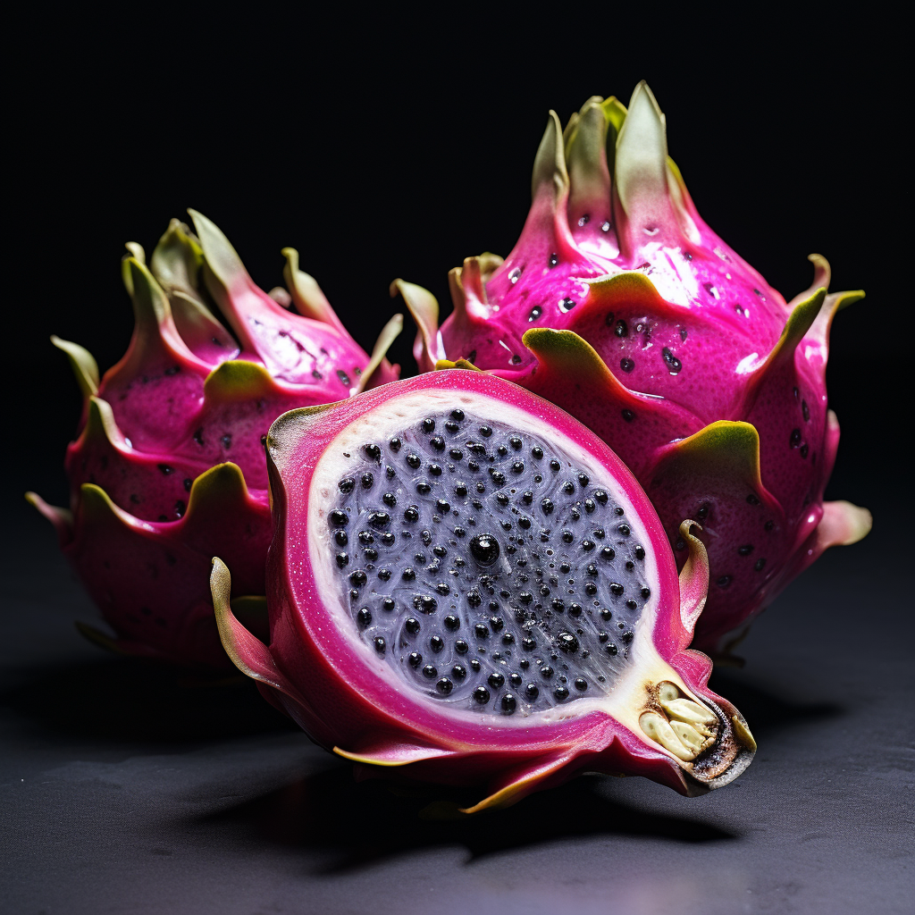 Acai and Dragon Fruit Inside Cut