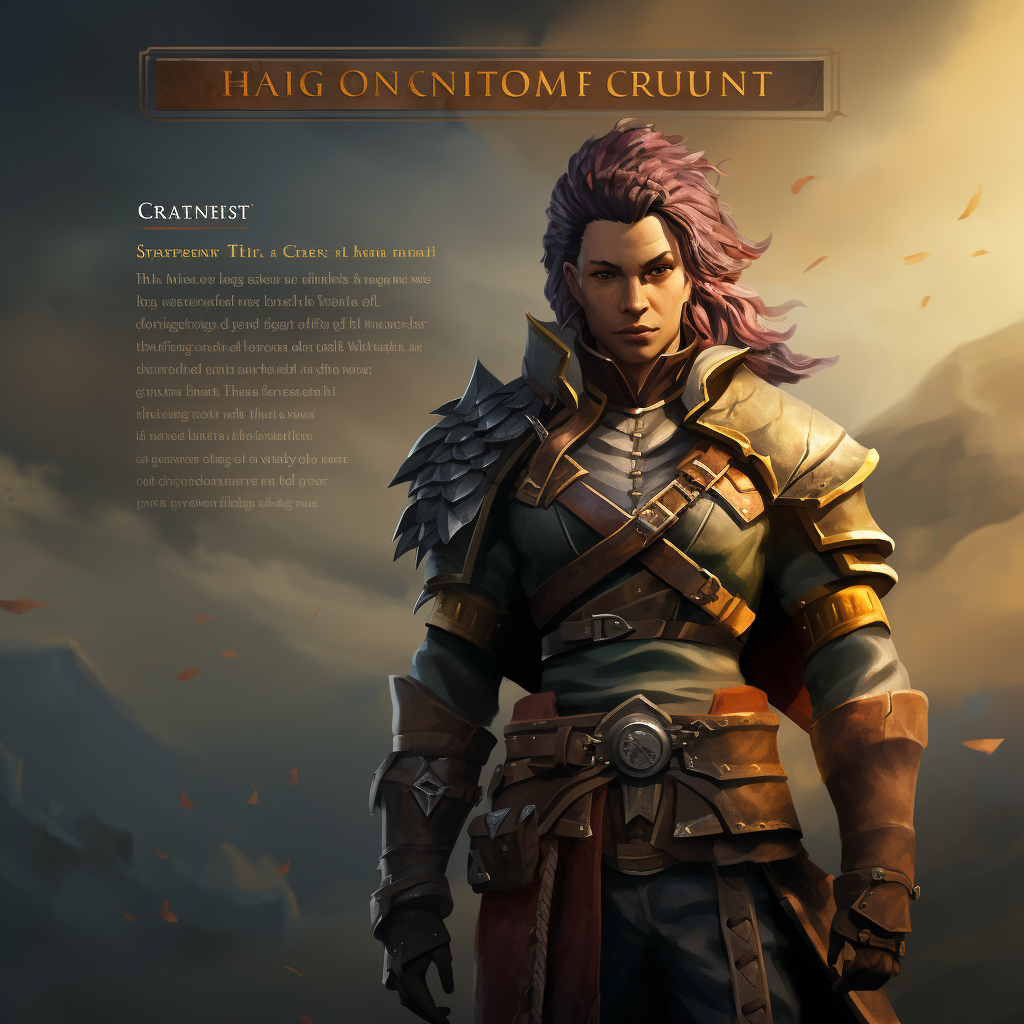 Account Character Creation Flyer Image