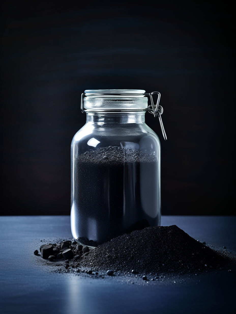 Image of activated carbon removing formaldehyde