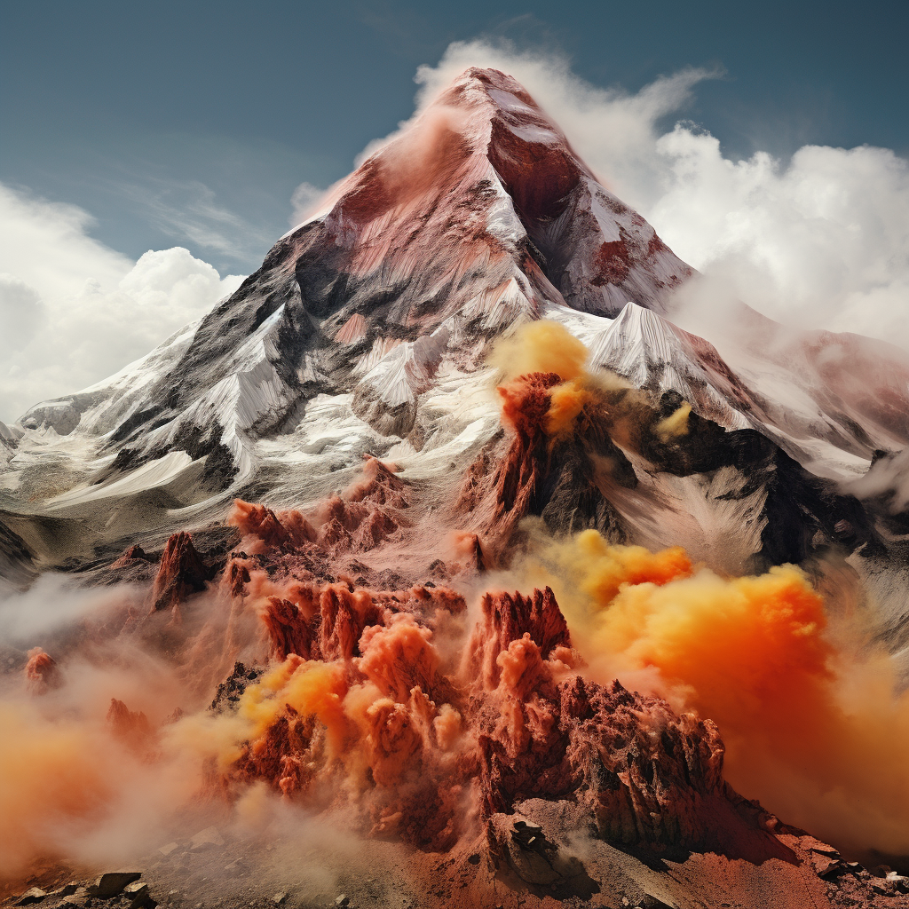 Mount Everest transformed into an active volcano