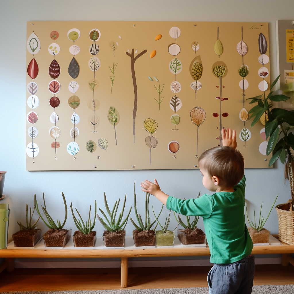 Kids learning how seeds grow