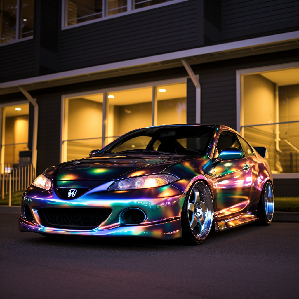 Stunning Acura RSX with Holographic Electricity Paintjob