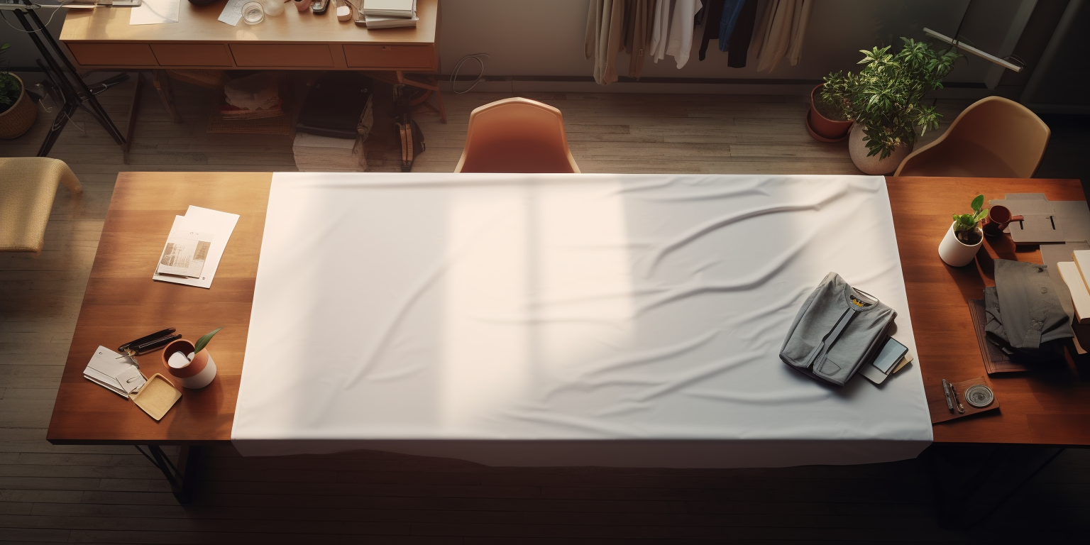 Minimalist working table cloth