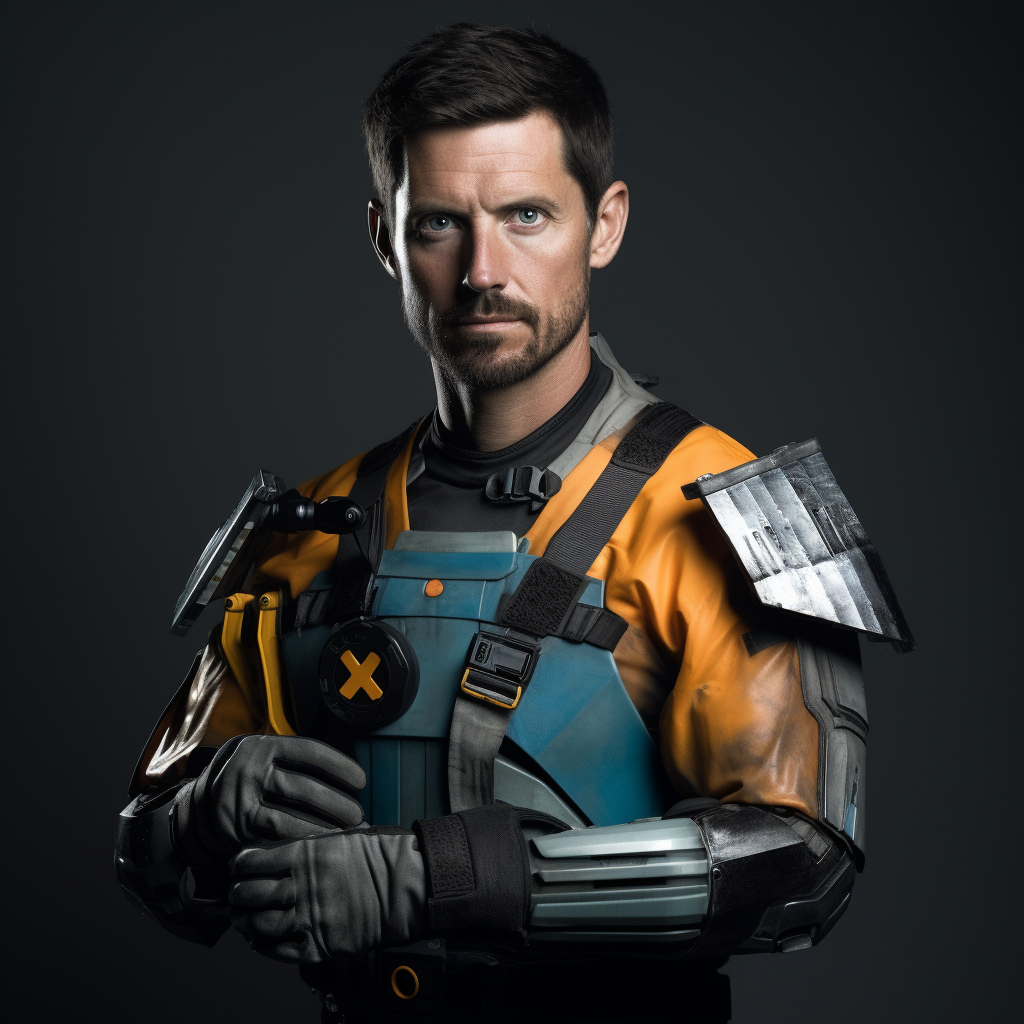 Gordon Freeman with Wrench