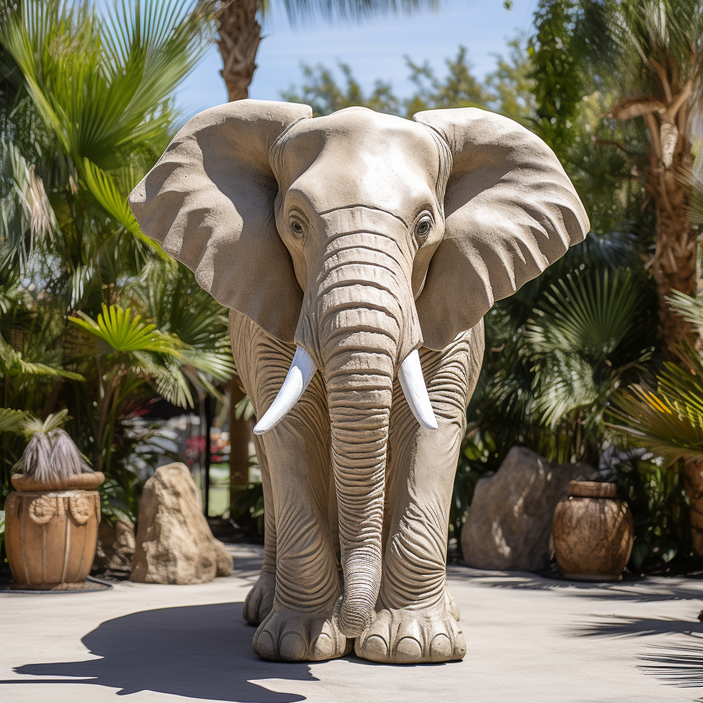 Adorable Fiberglass Animal Sculptures for Indoor or Outdoor Decoration