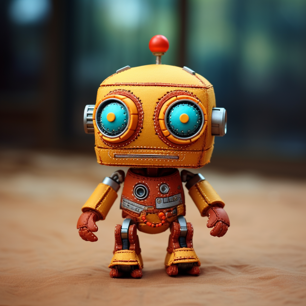 Cute and Silly Handmade Robot Toy