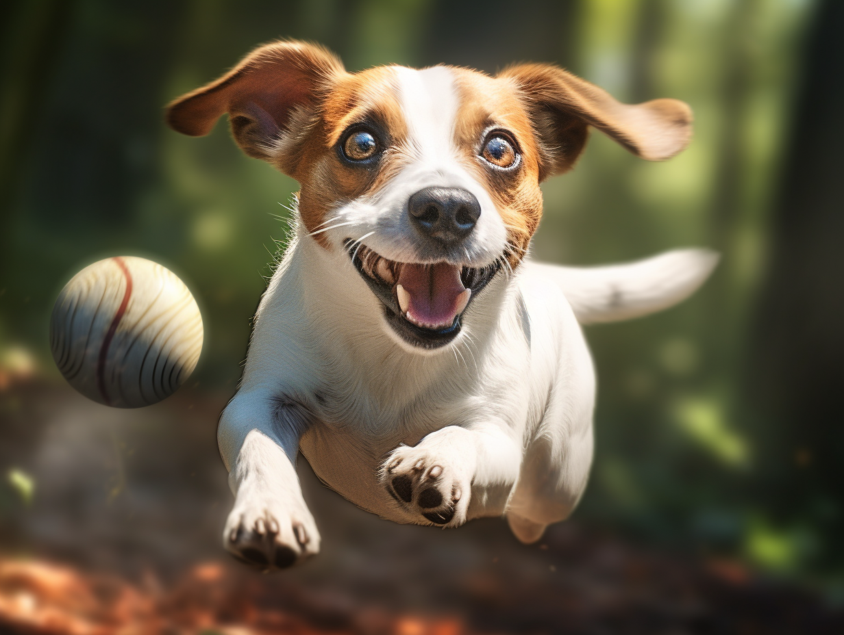 Adorable Jackrussel Playing