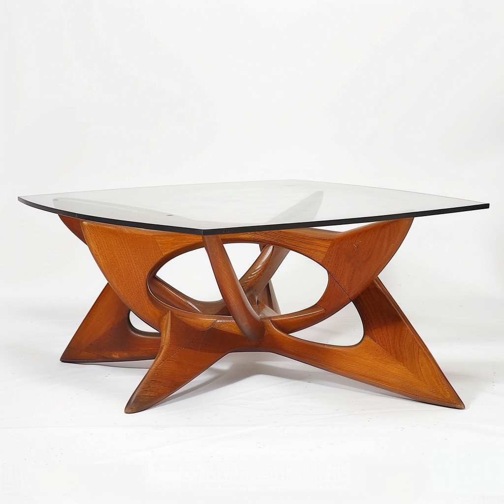 Modern Coffee Table Wood Base