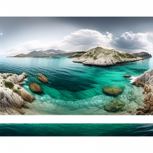 Panoramic view of the Adriatic Sea