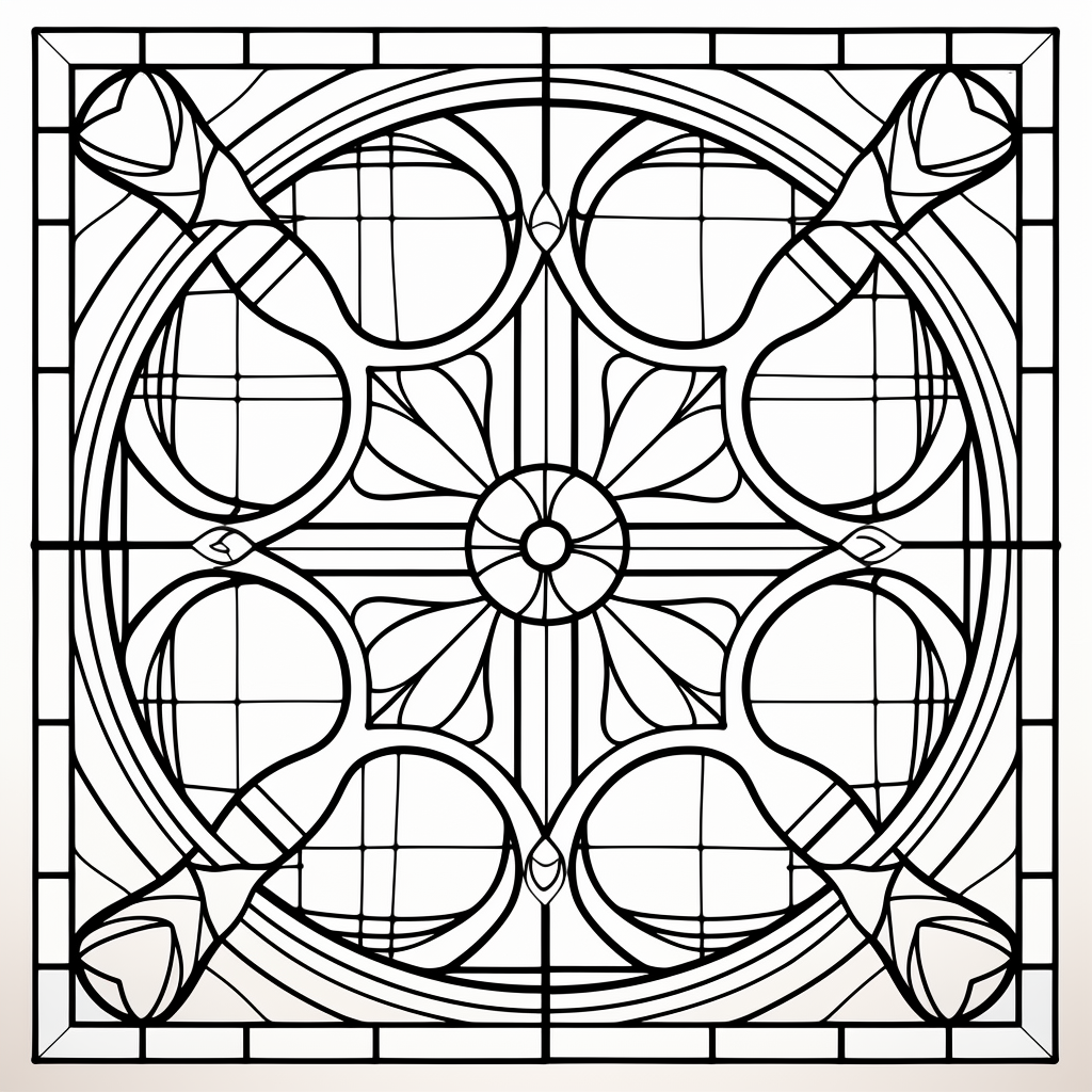 Adult Coloring Page Zendoodle Pattern