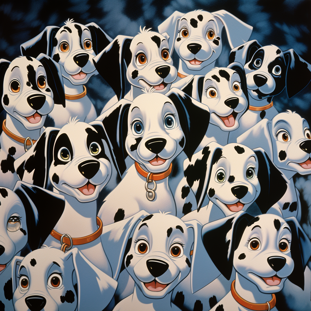 Adult Dalmatians in Disney Animation