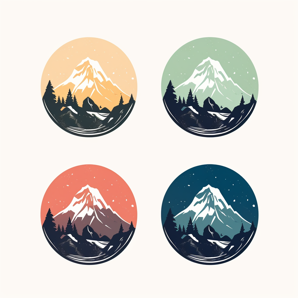 Adventure Exploration Mountains Logo