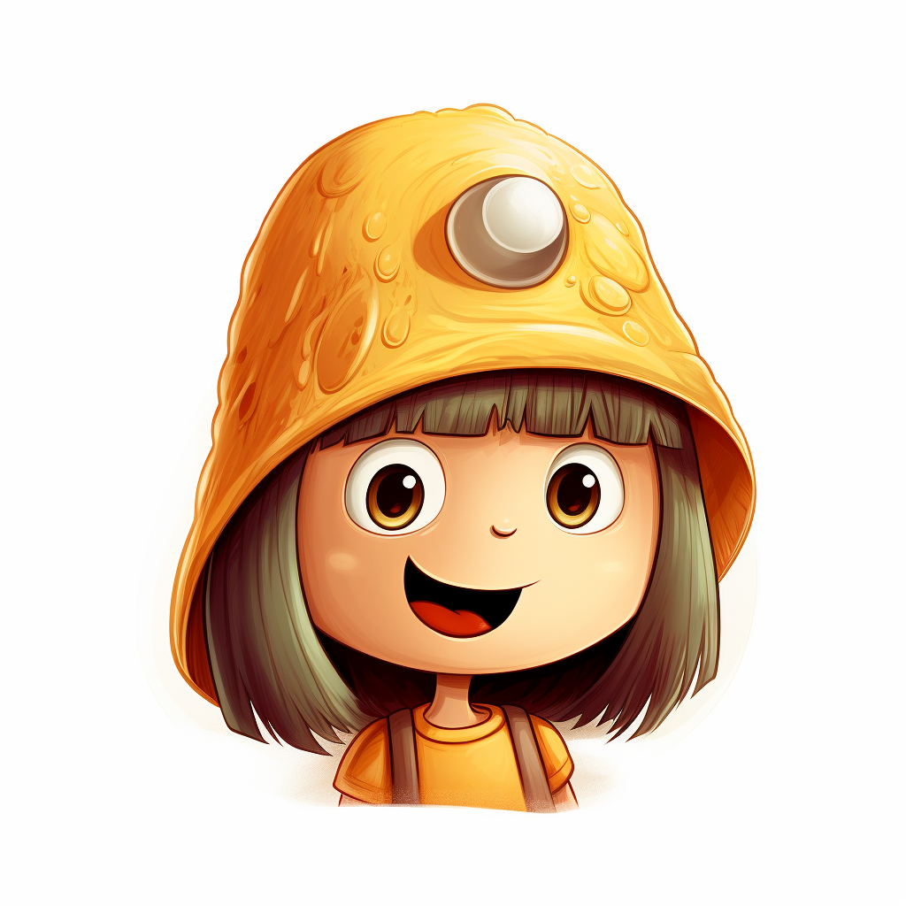 Cute child wearing peanut hat