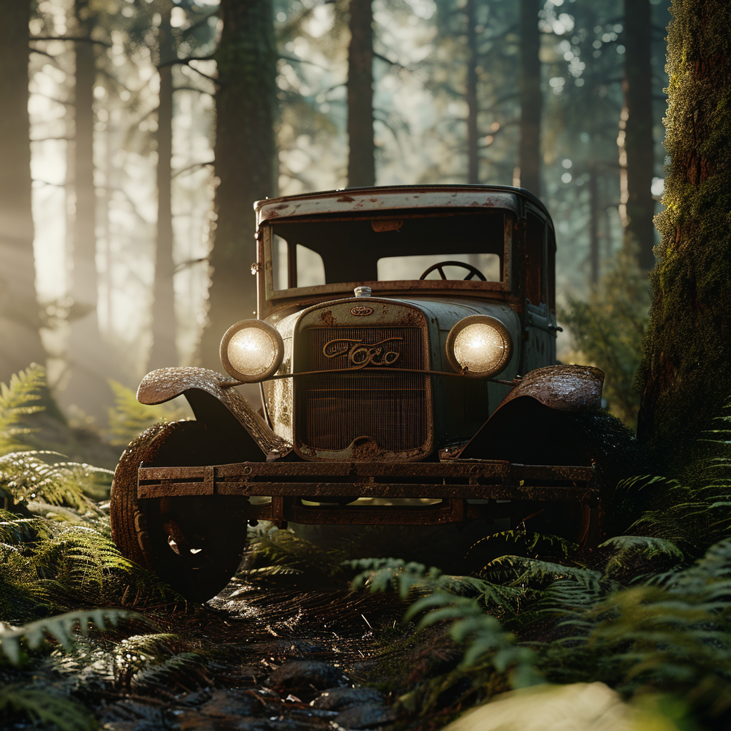 Tuning Car in Enchanting Forest