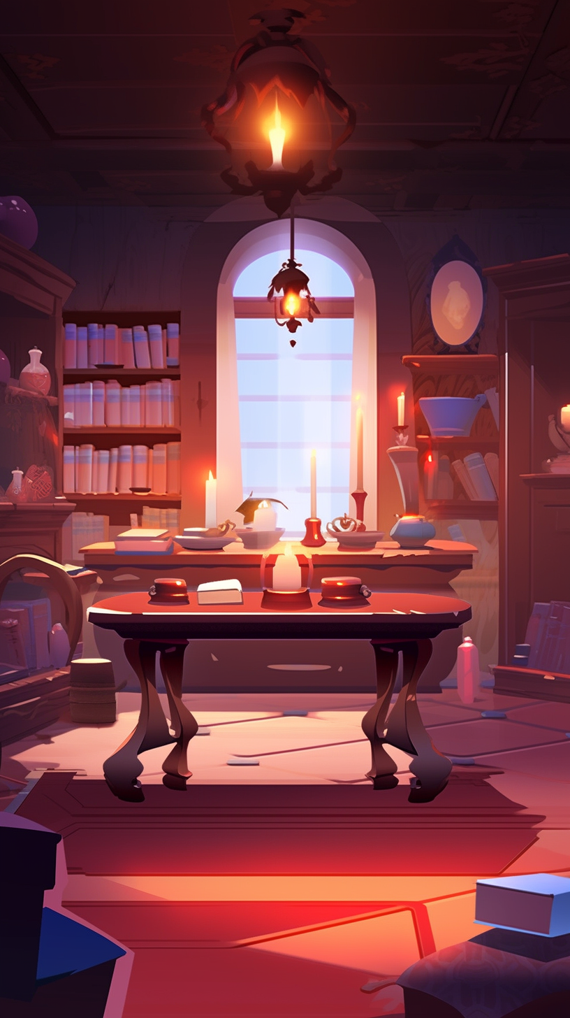 Stylized Art of Luminous Adventure Room