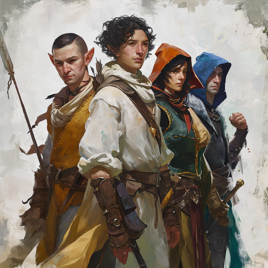 Brave and Diverse DND Adventurers