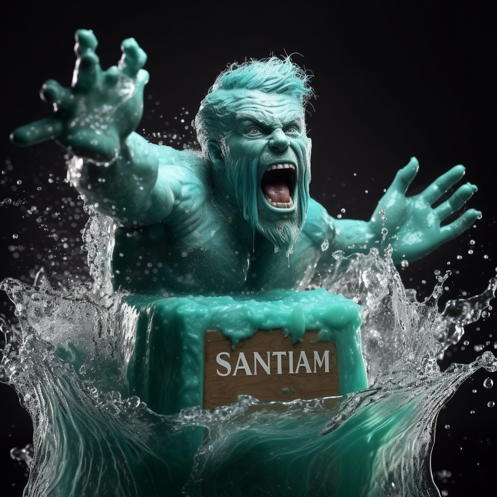 Soap with refreshing advertismint fragrance