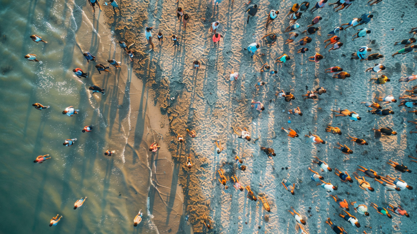 Large Group Footprints Above