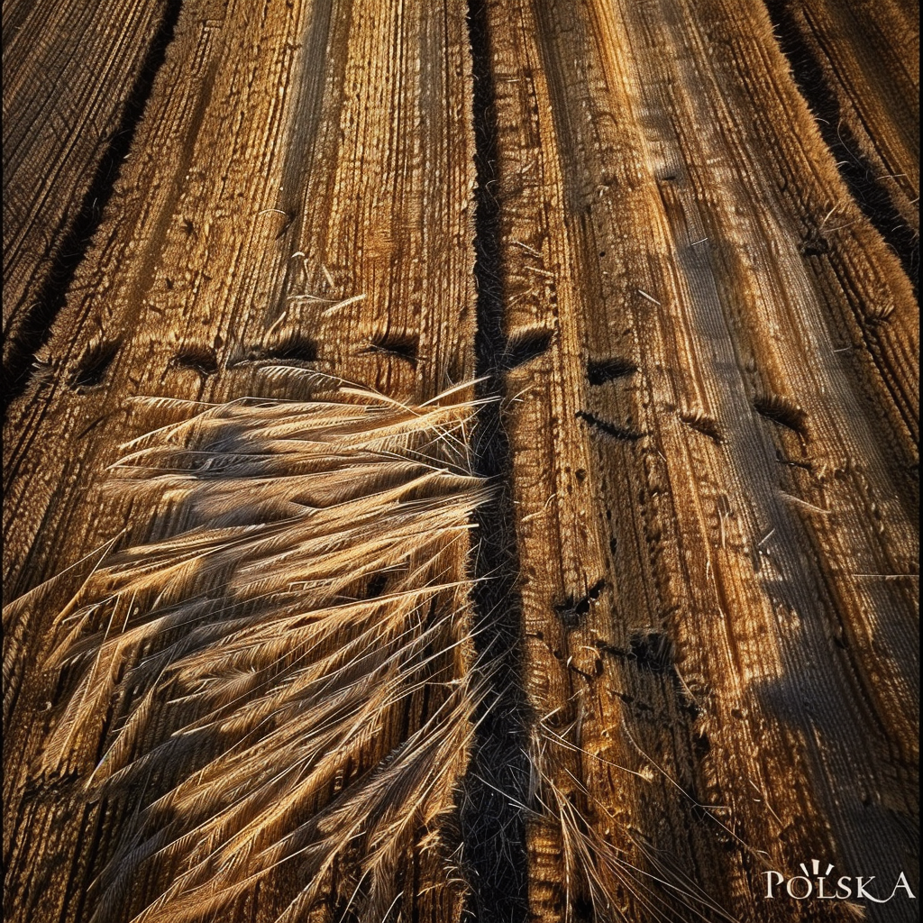 Rye Field Polska Aerial View