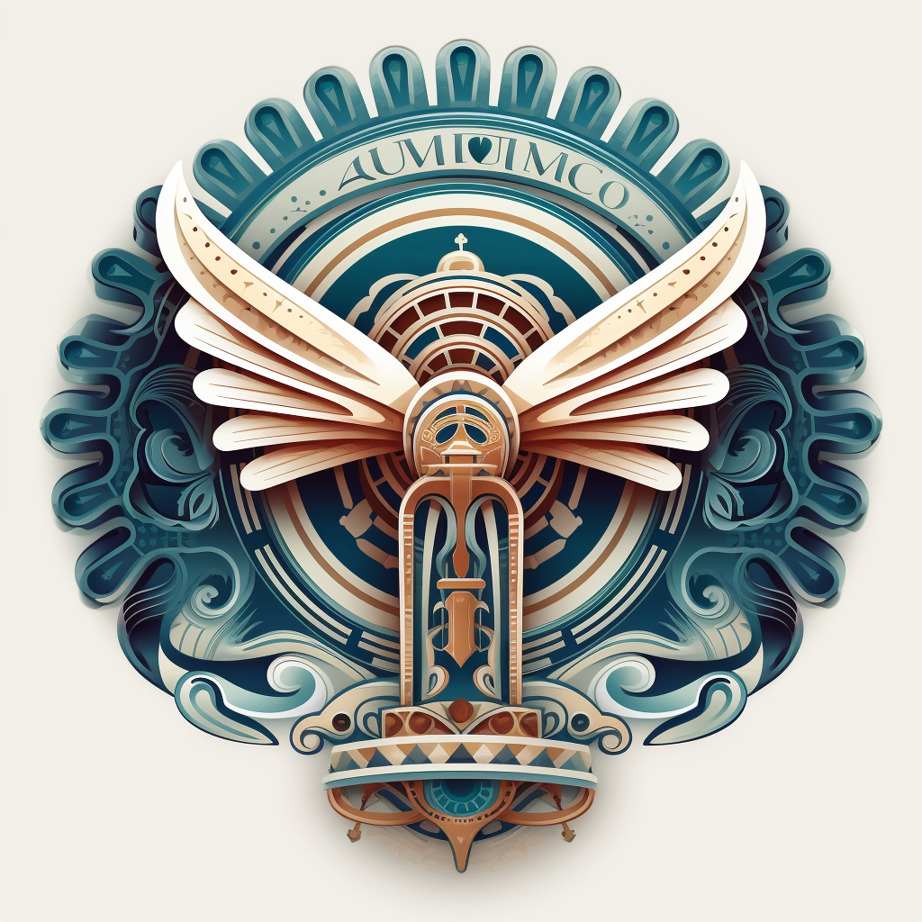 Aeromexico logo in Art Nouveau