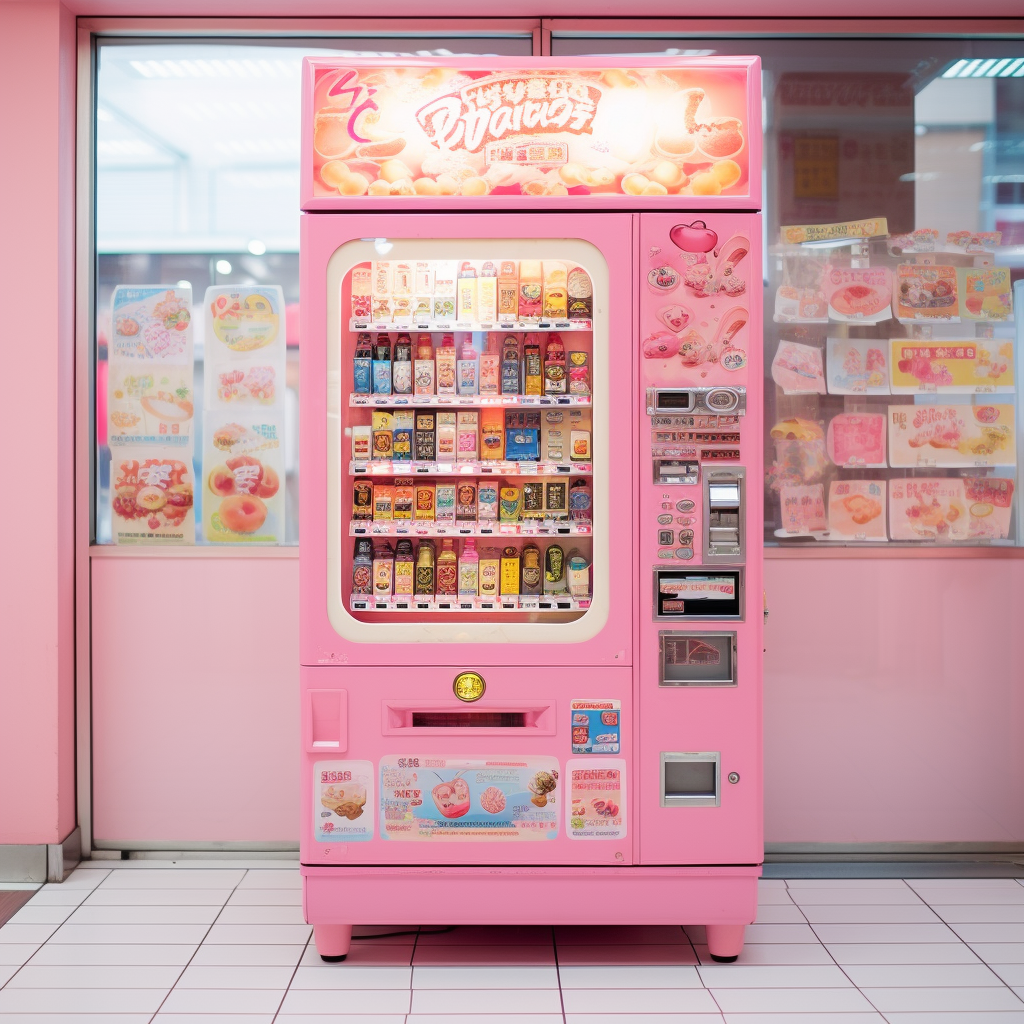 Cute Japanese Style Vending Machine