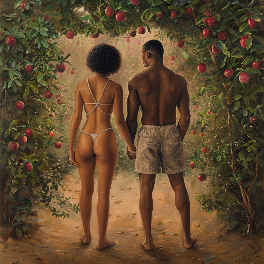 African American Adam Eve Picture