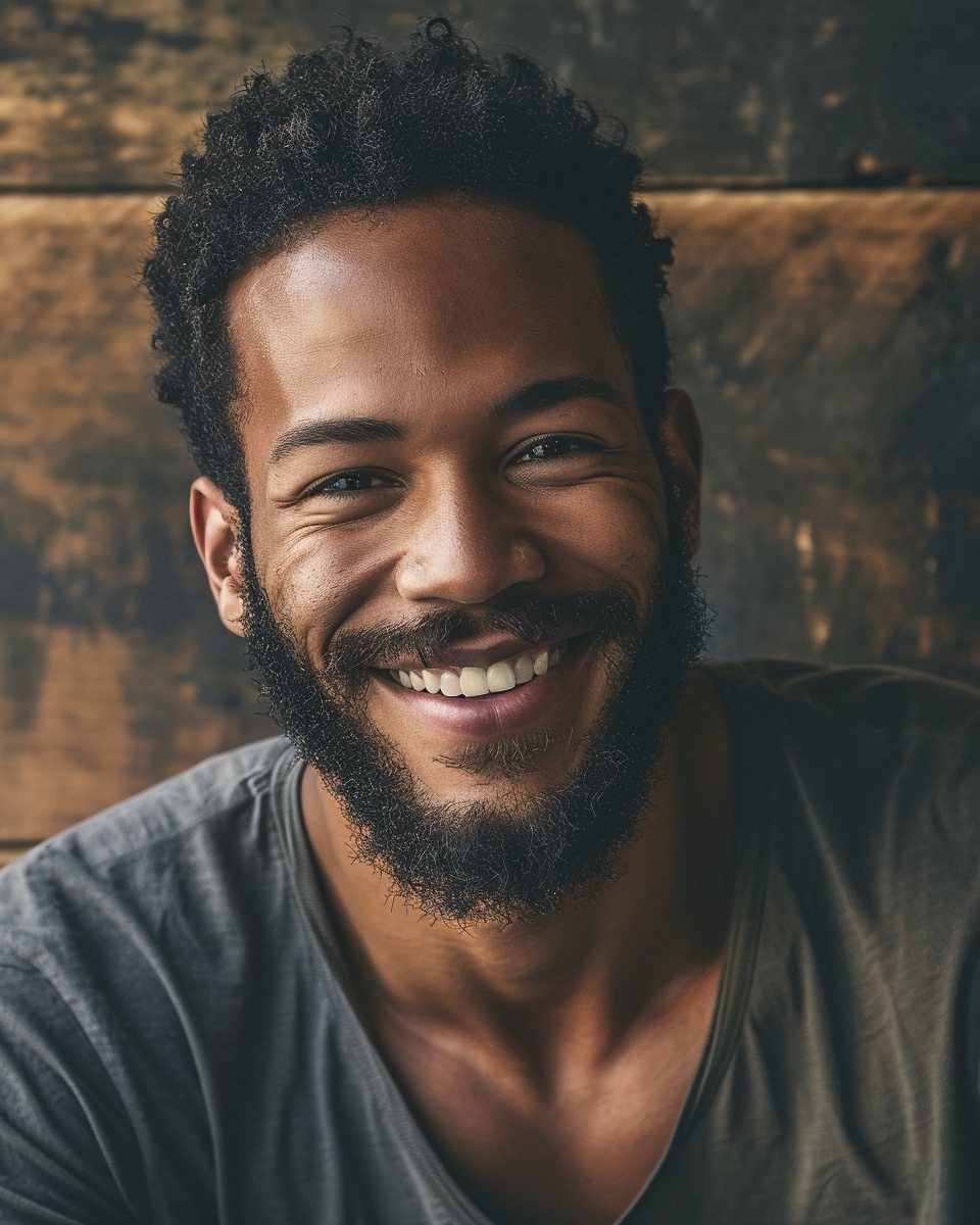 Portrait of a Smiling African American Man