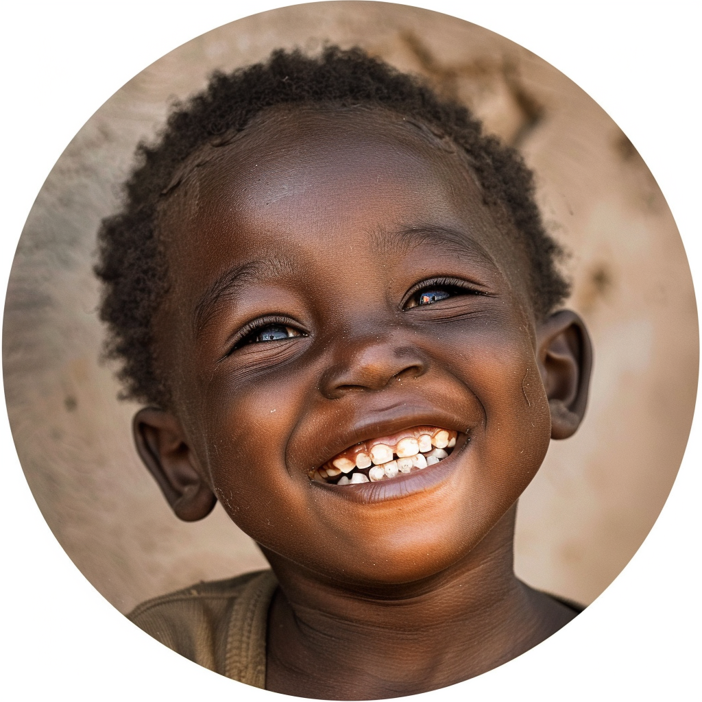 Smiling African child portrait