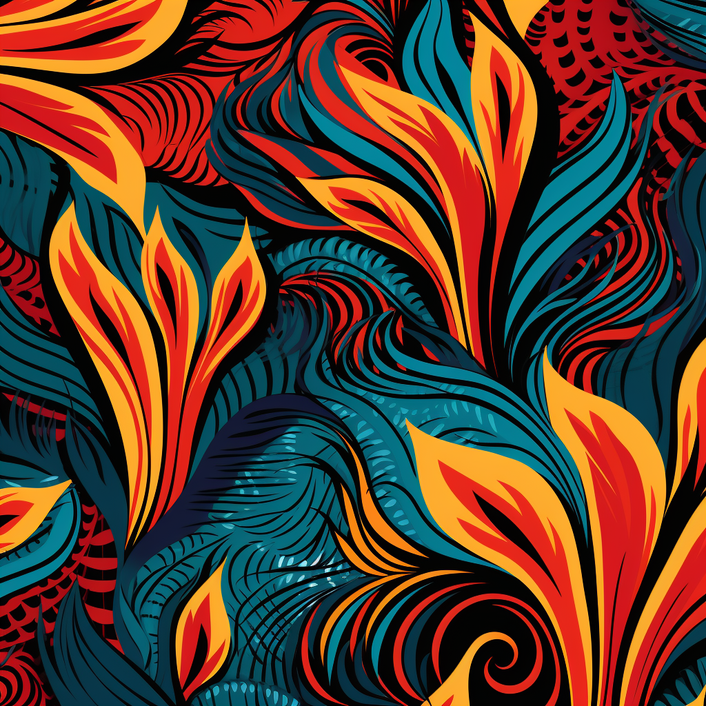 Stylish African print pattern design