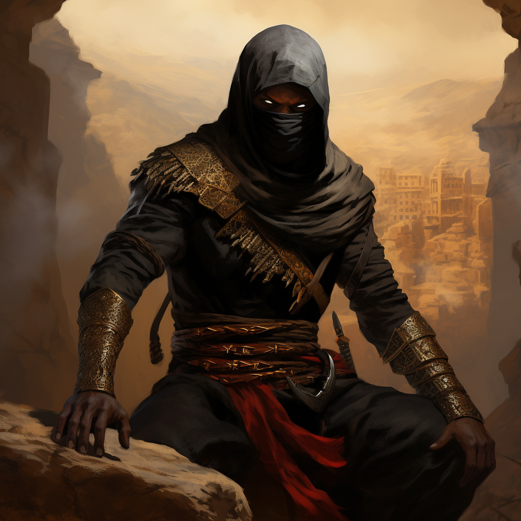 African Elden Ring Ninja Artwork