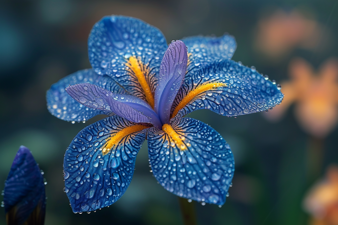 African Iris in Morning Sunlight