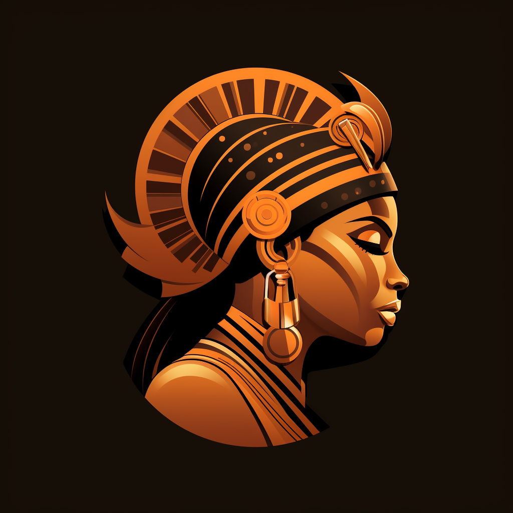 Logo showcasing African power and elegance