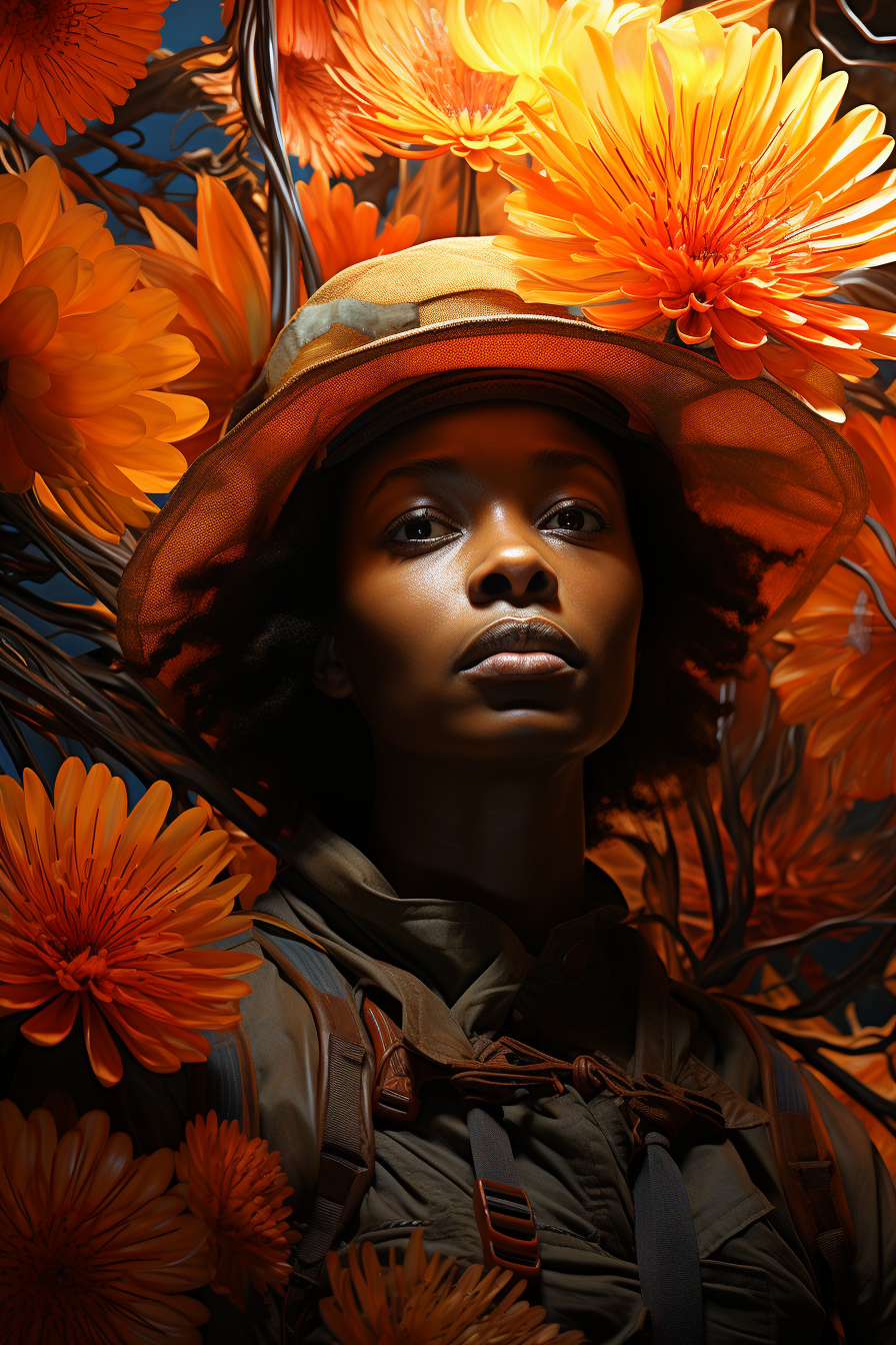 Stunning African Sun Flowers Art  ?