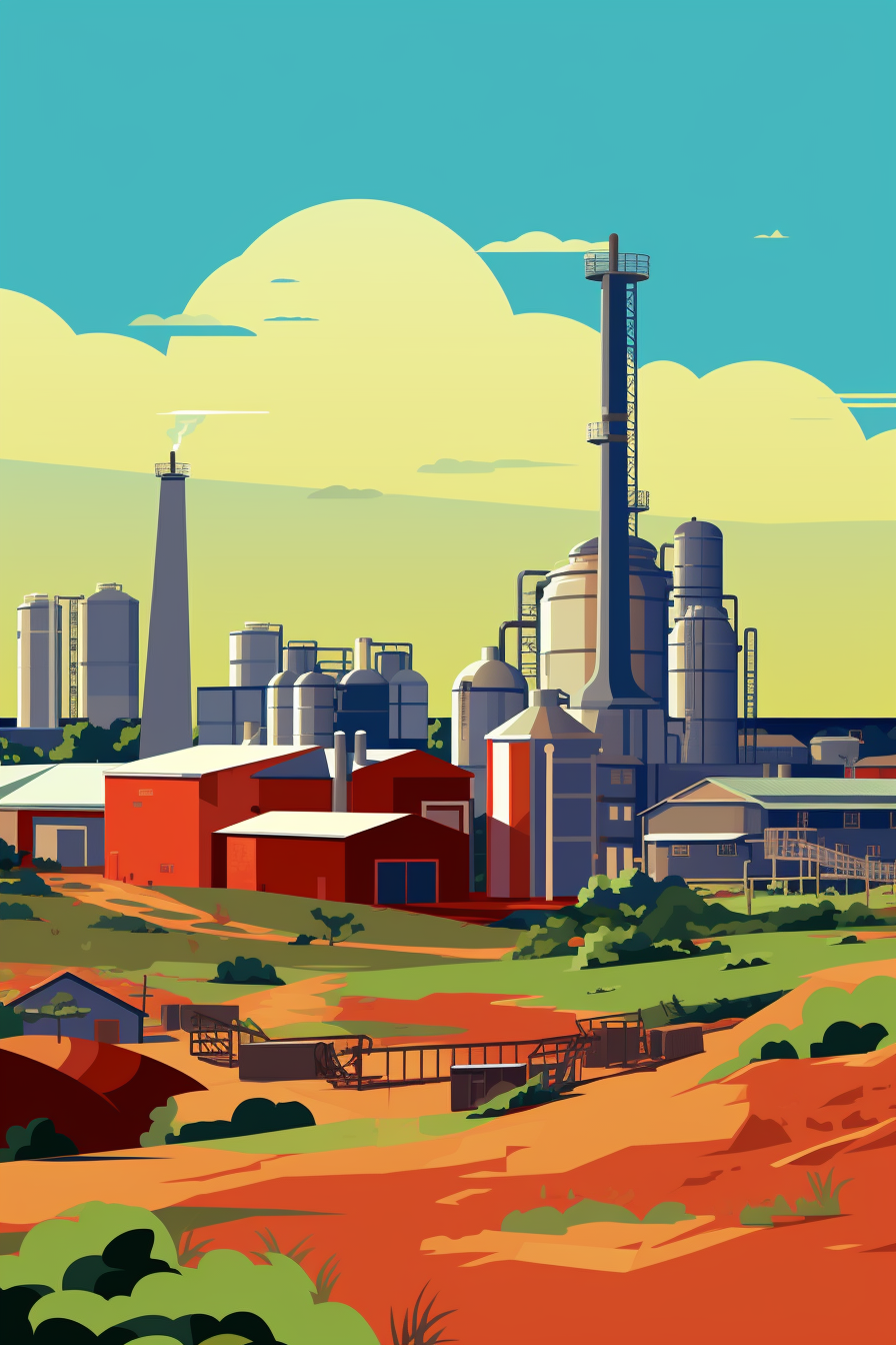 Agri City Vector Art without Text