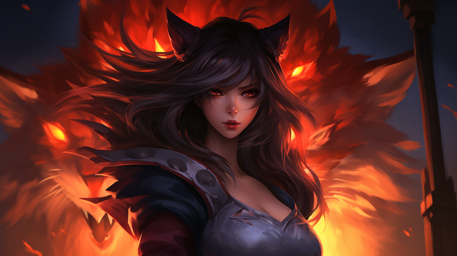 Ahri from League of Legends artwork