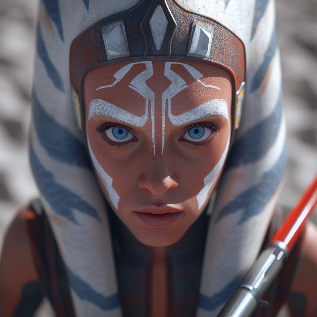 Young Ahsoka Close-up Visualization