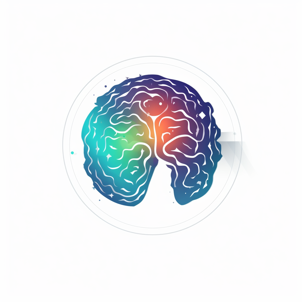 Abstract AI Brain Circle Logo