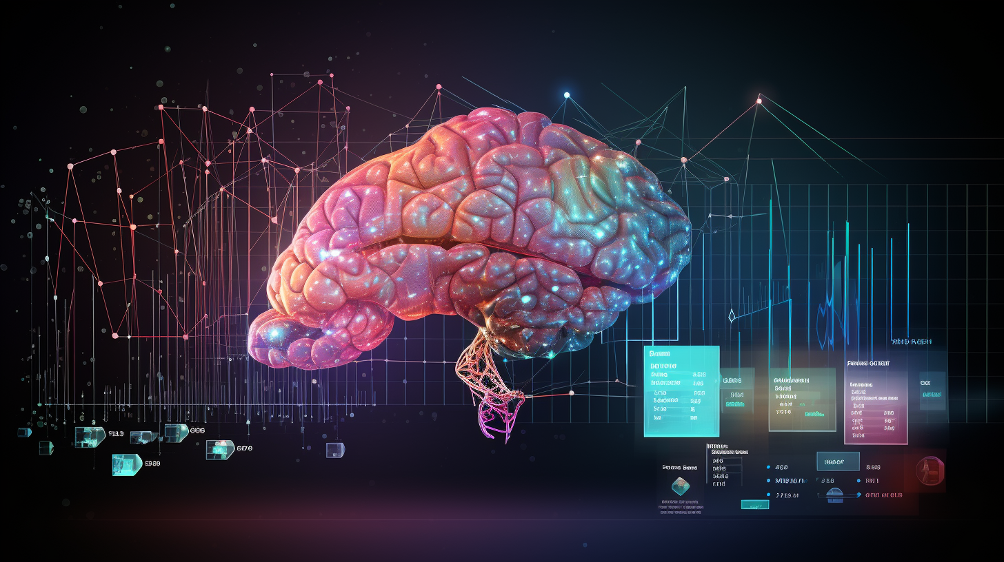 AI brain analyzing financial data