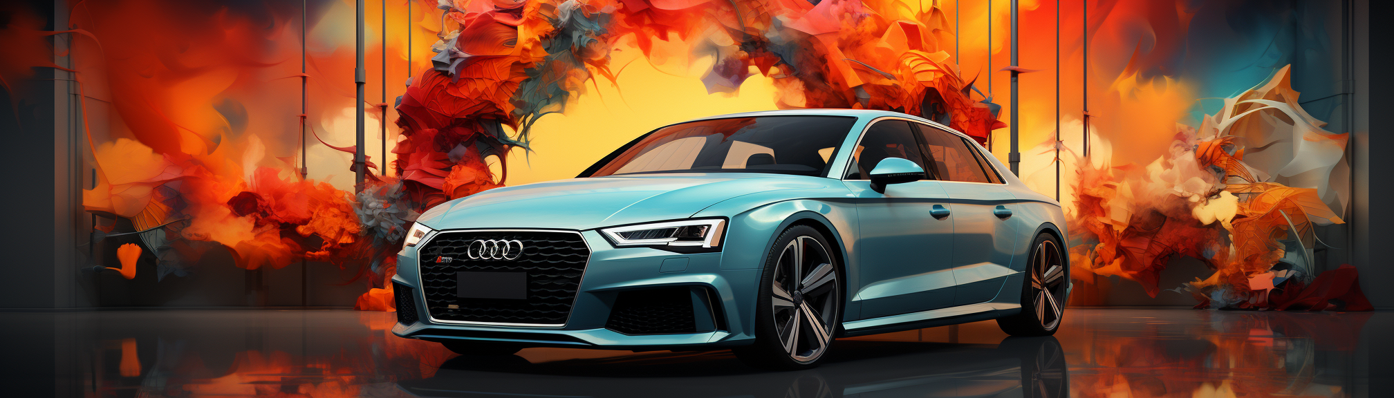 AI car art banner image