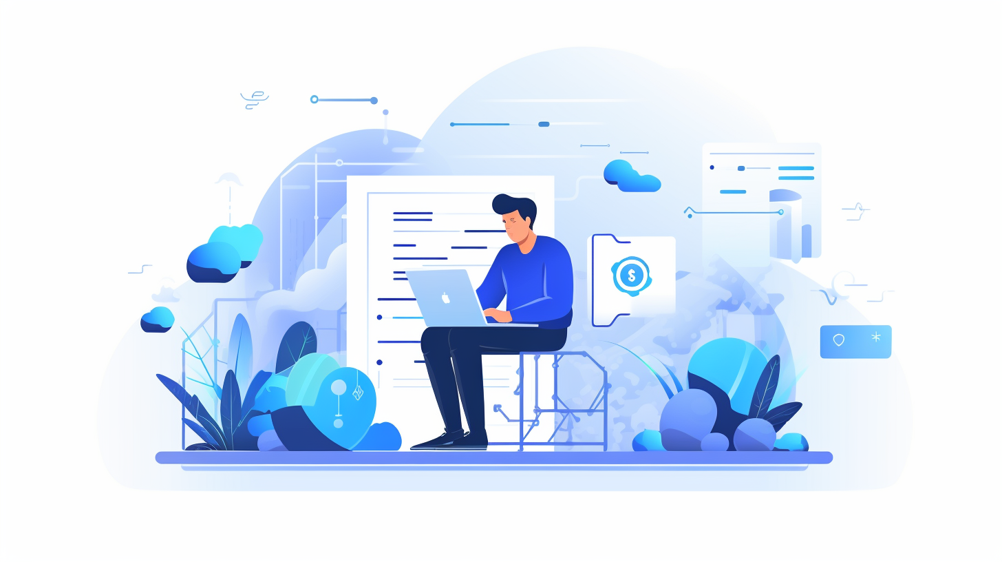 AI and Data Driven Company Illustration