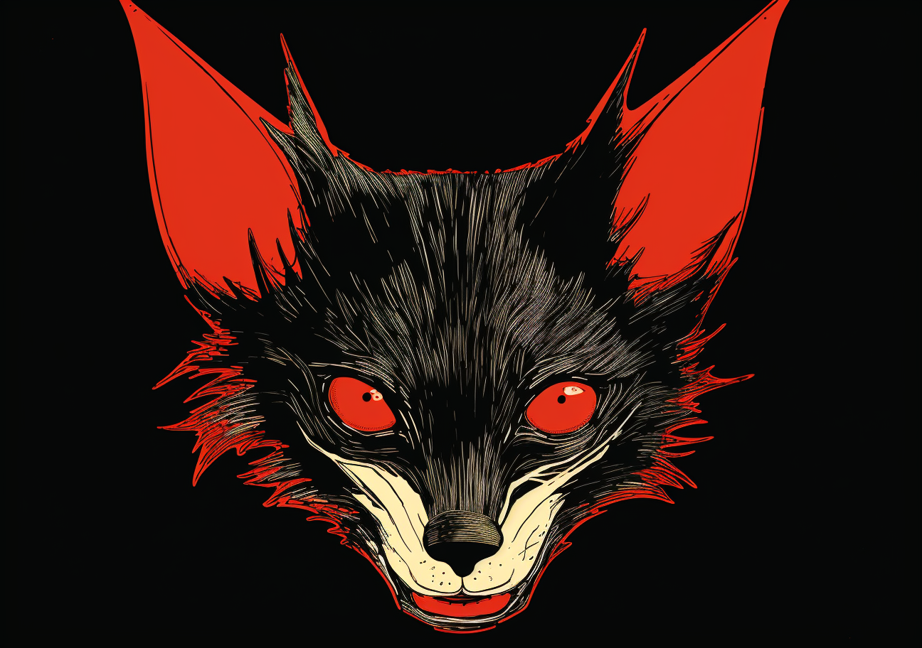 Illustration of AI Fox Head Hybrid