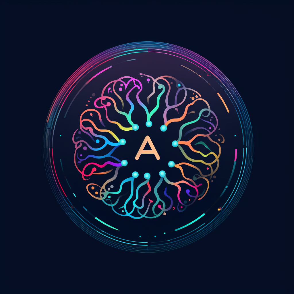 AI logo with brain and neuroscience