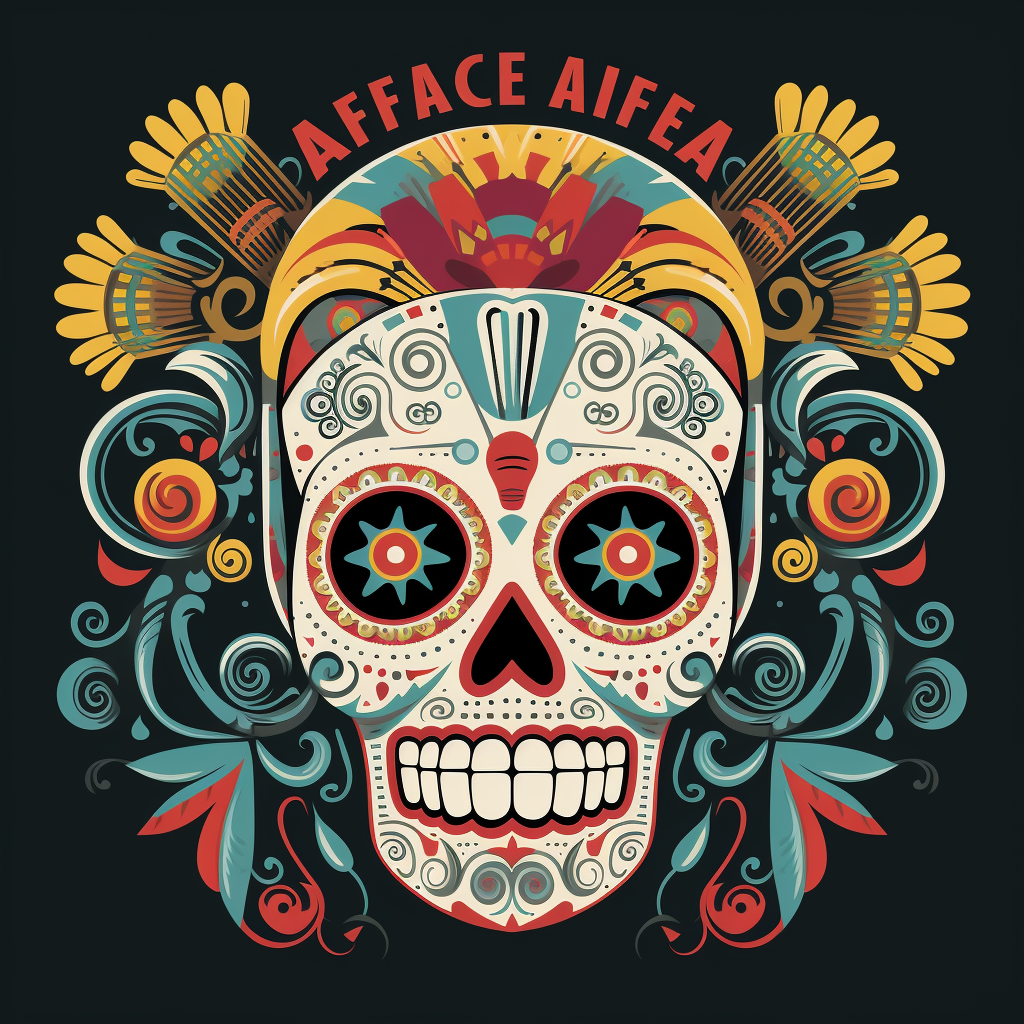 Air France logo in Mexican vintage style