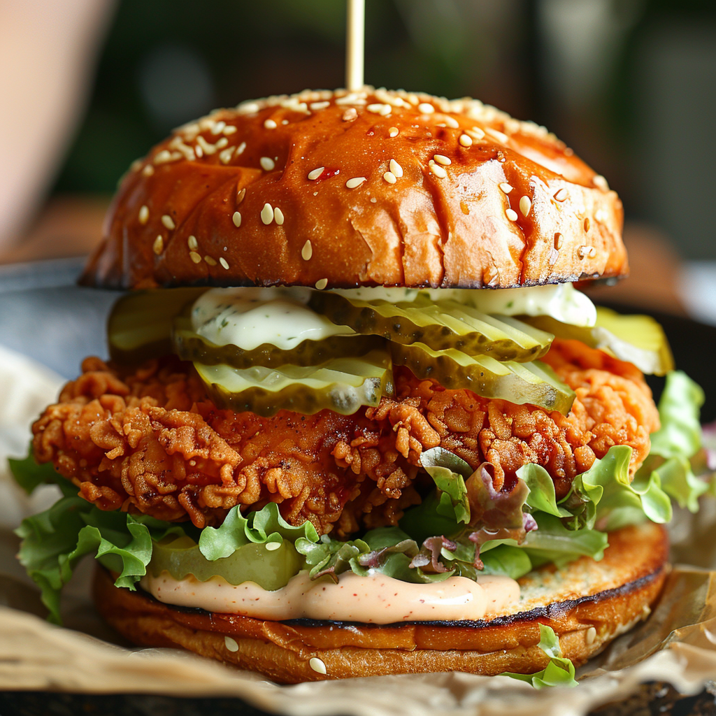 Tasty Air Fried Chicken Sandwich