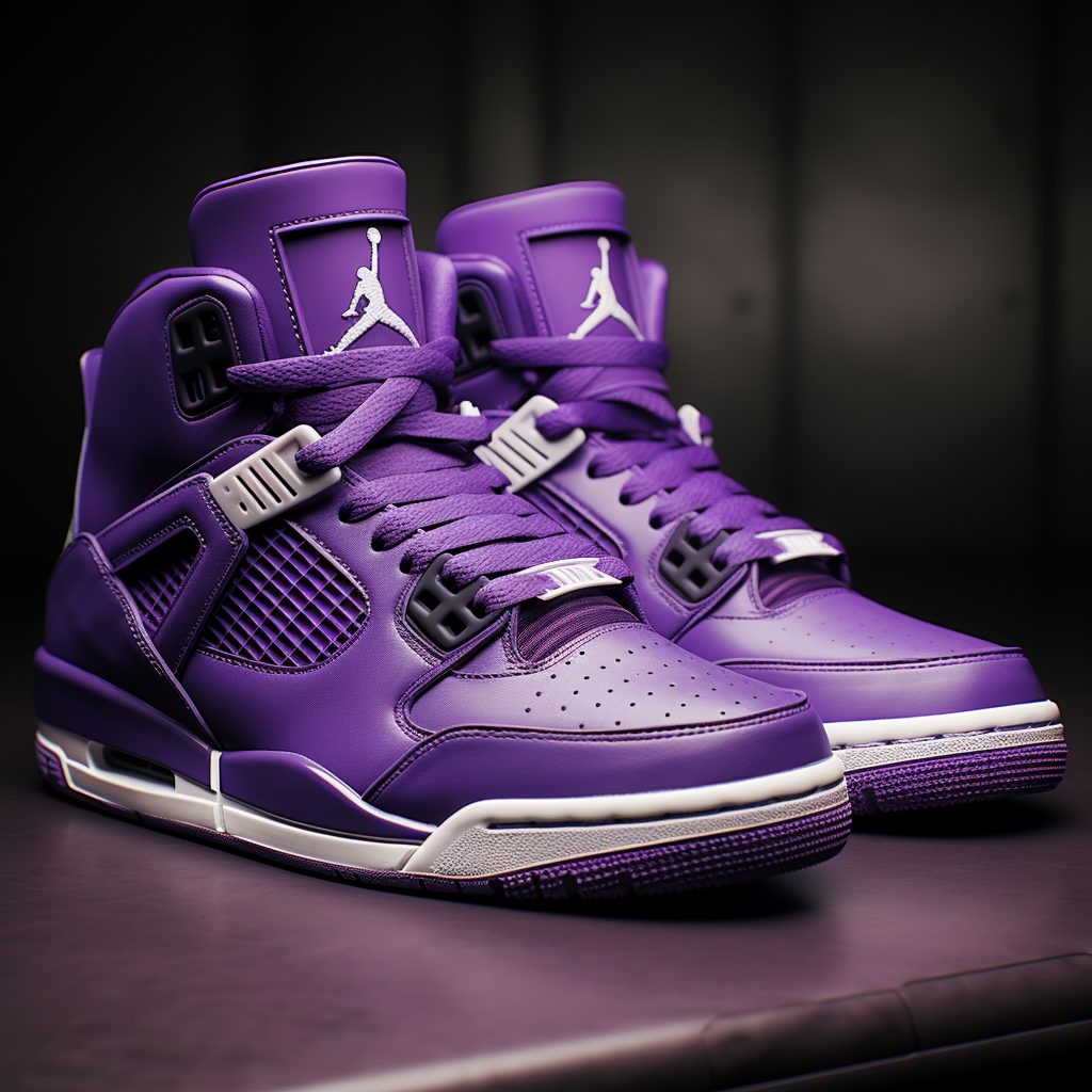 Air Jordan Purple Color Sneakers