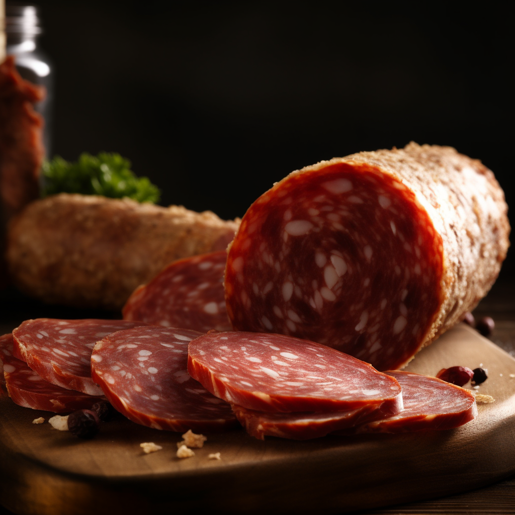 Slices of Salami Floating Through the Air