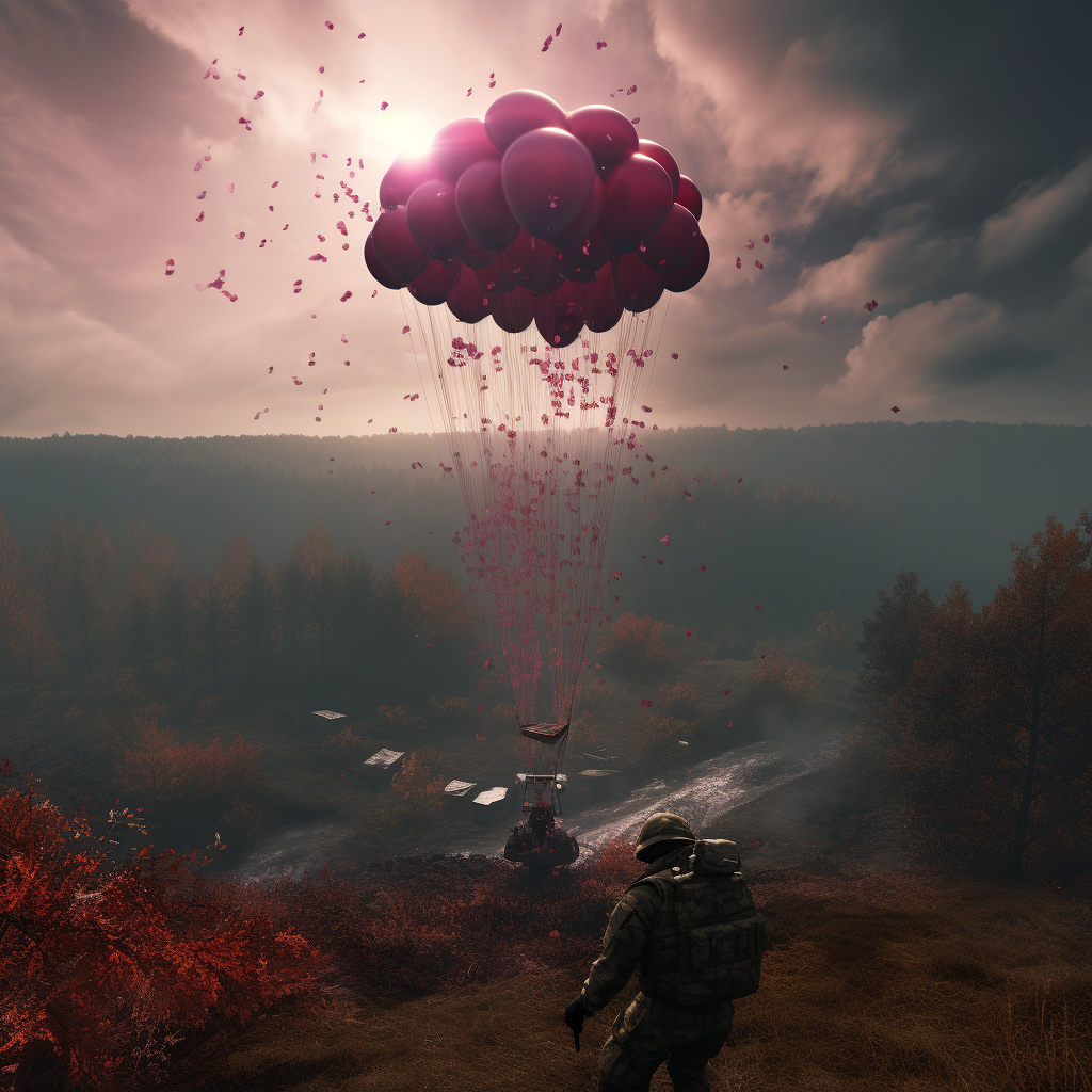 Airdrop being dropped on DayZ at military location