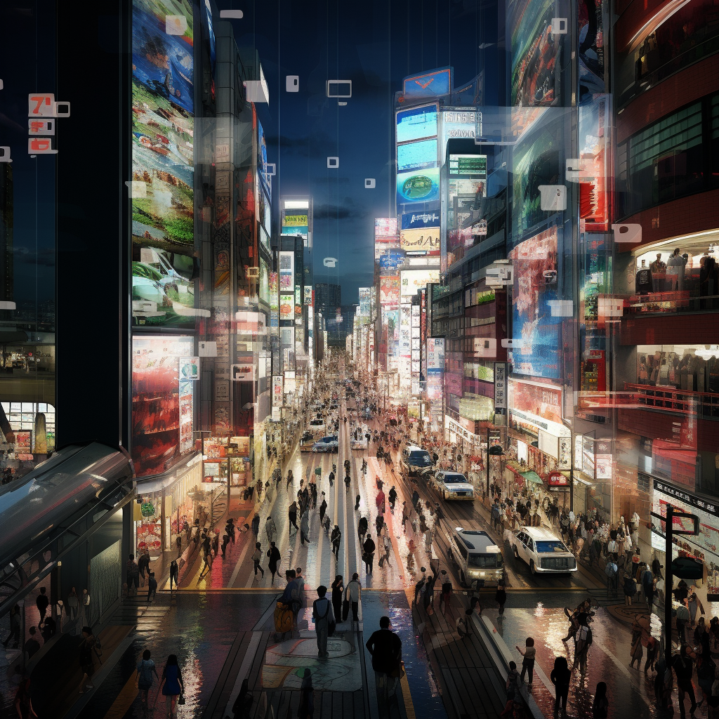 Akihabara Future City Glass Tube View